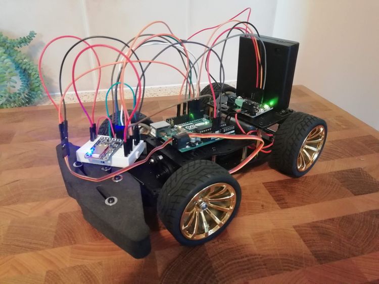 Smartphone Controlled Arduino Car via Bluetooth