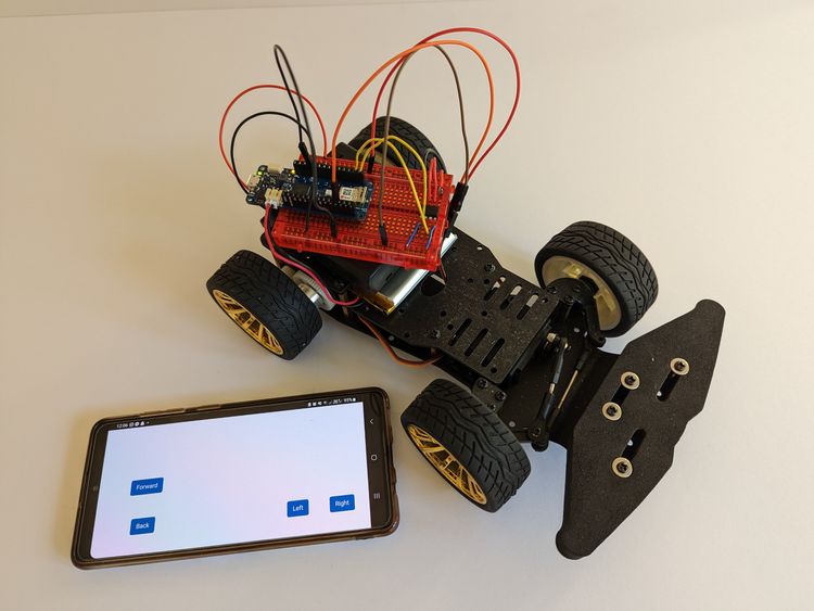 Wi-Fi-Controlled Arduino Car Through a Regular Browser